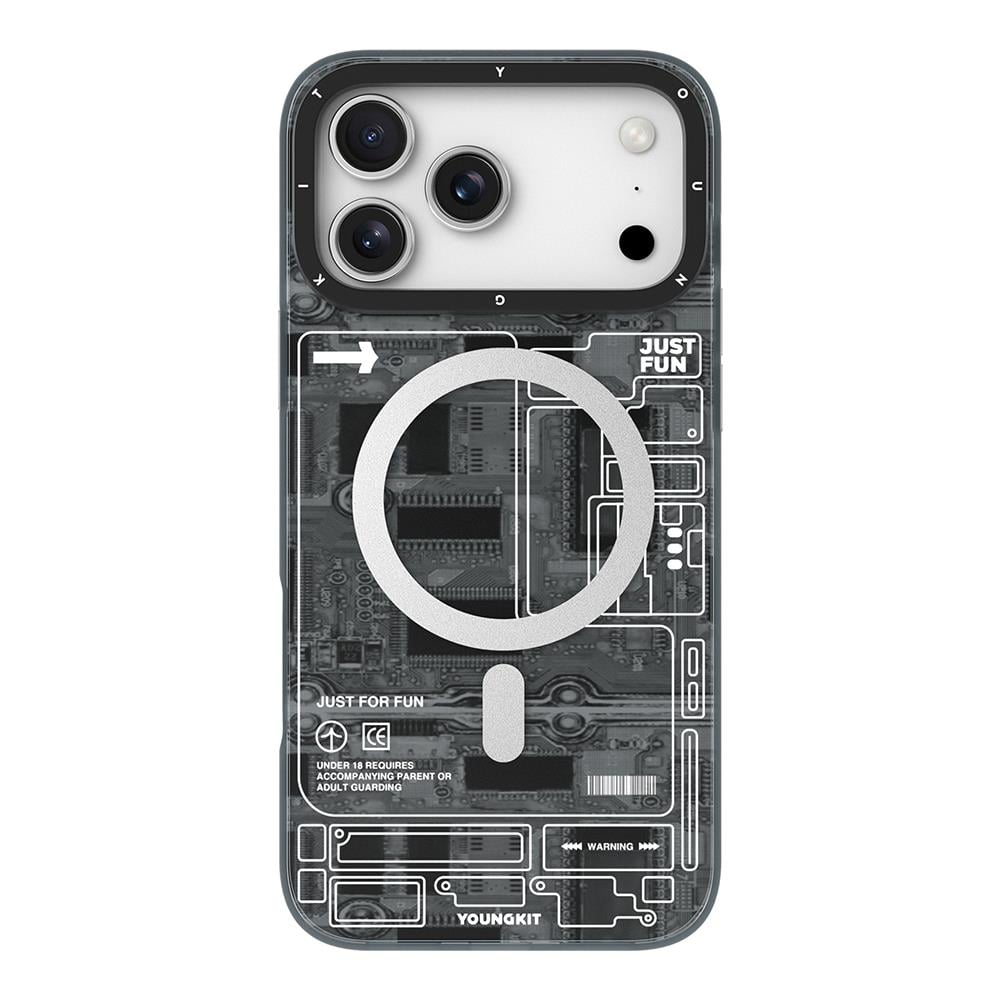 Apple iPhone 17 Pro Max Kılıf M-safe Şarj Özellikli Kamera Denetim Butonlu Youngkit Technology Serisi Kapak