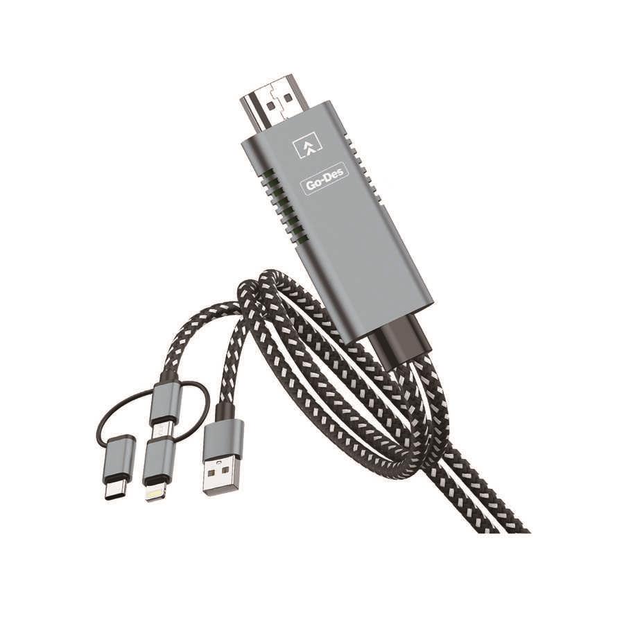 Go Des GD-8296 5 in 1 1080P HD HDMI Kablo