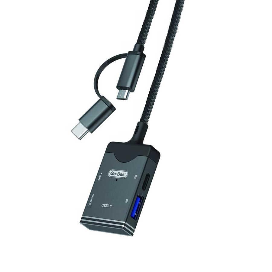​Go Des GD-DK106 5 in 1 OTG Hafıza Kart Okuyucu