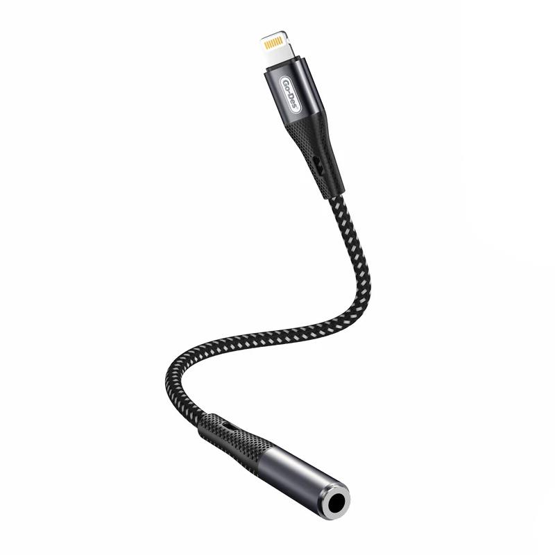 Go Des GD-UC166 Lightning to 3.5mm Aux Çevirici Örgülü Ses Adaptörü