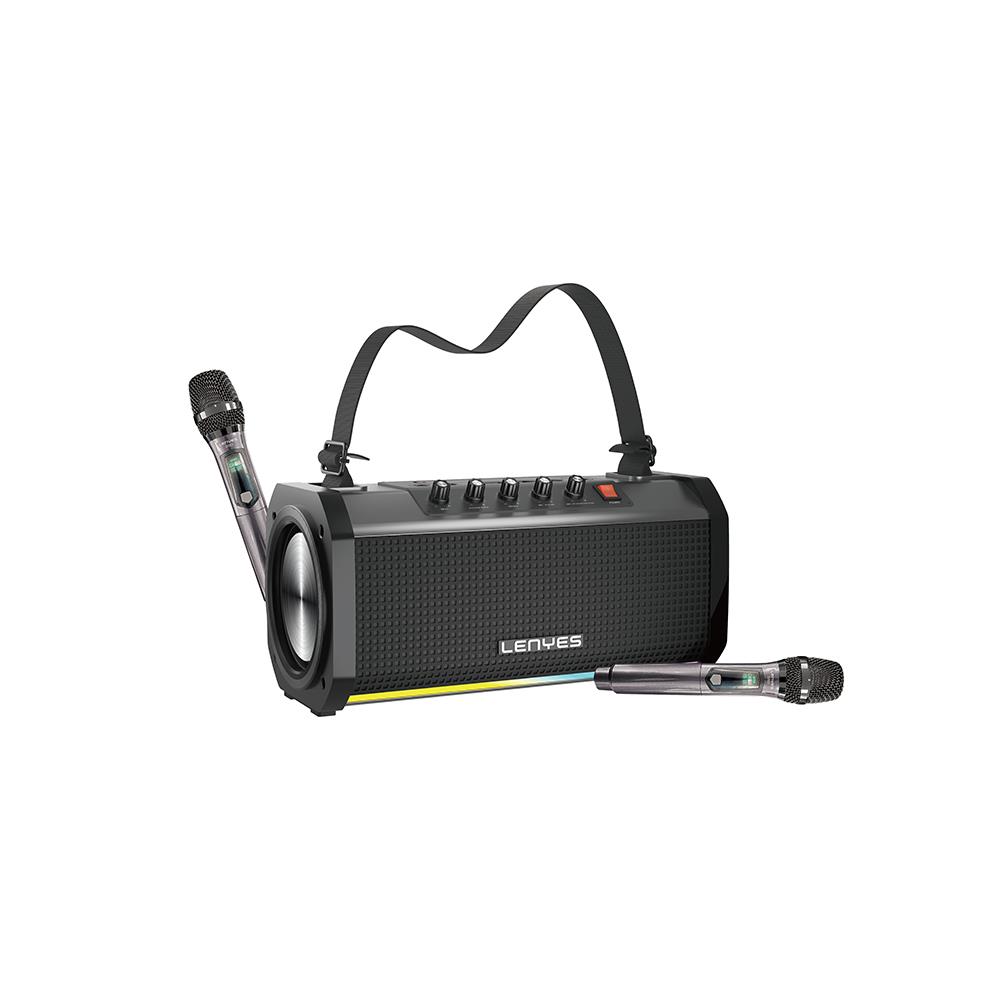 Lenyes S863 RGB Led Işıklı Mikrofonlu TWS Bluetooth Speaker Hoparlör v5.3