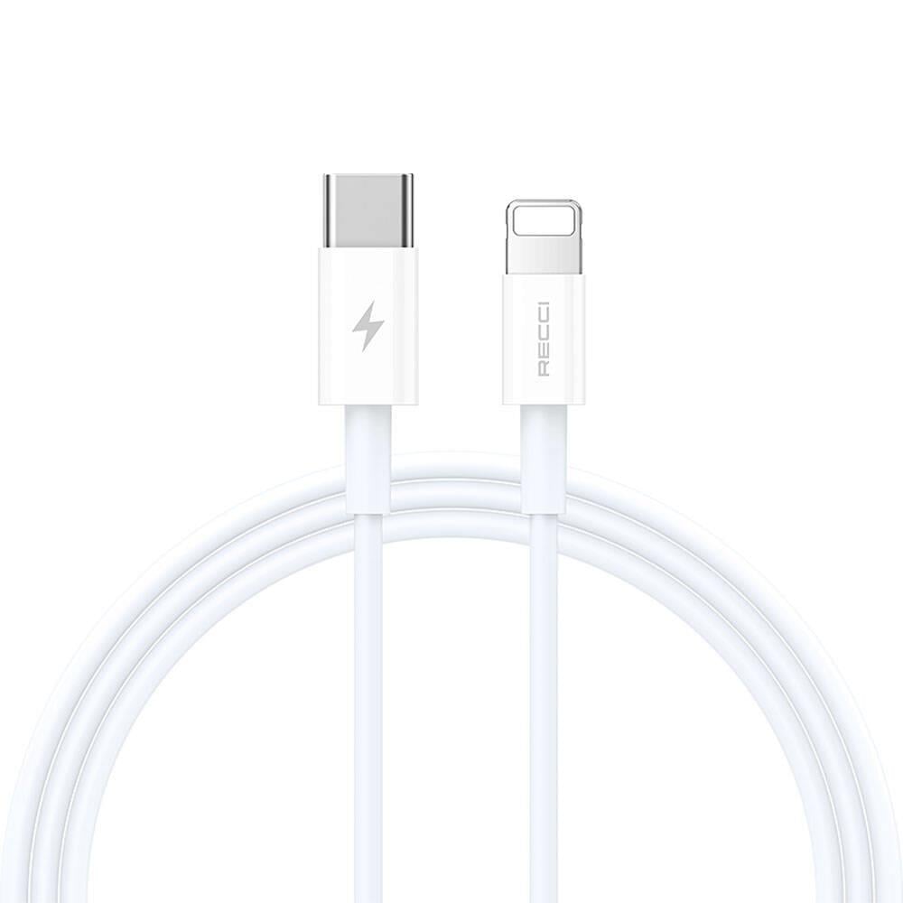 Recci RS06CL Type-C to Lightning PD 20W Hızlı Şarj Özellikli Data ve Şarj Kablosu 1M