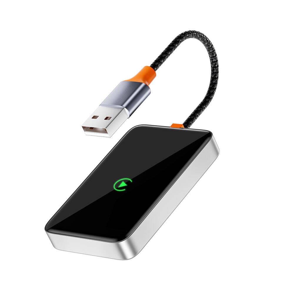 Wiwu Wi-CP001 Car Play Dijital LED Göstergeli Kablosuz Ses Alıcı USB Girişli Bluetooth Adaptör