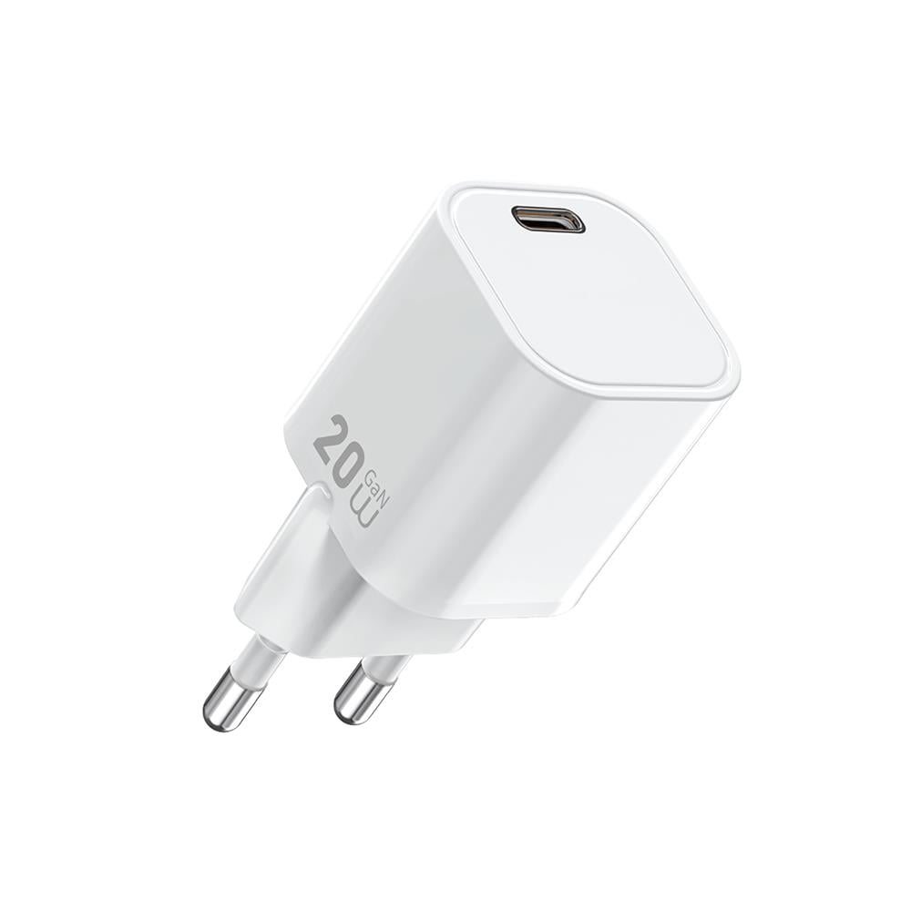 Wiwu Wi-G014 Cube Serisi GaN Tech PD Hızlı Şarj Özellikli Mini Şarj Başlığı 20W
