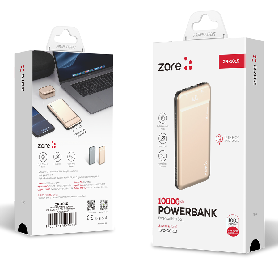 Zore ZR-1015 10000 Mah Powerbank