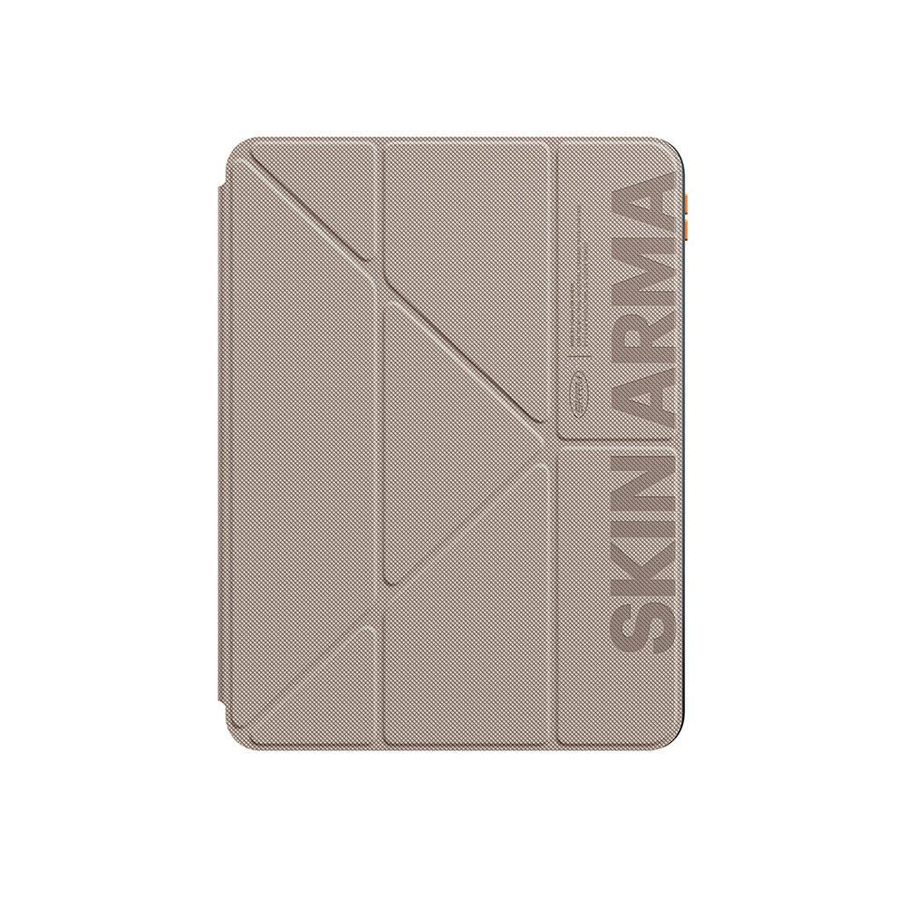 Apple iPad Air 11 2025 M3 Kılıf SkinArma Kabartma Baskı Tasarımlı 360 Tam Koruma Arkası Şeffaf Standlı Gamma Kılıf