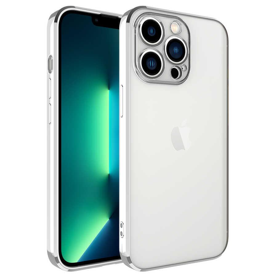 Apple iPhone 13 Pro Kılıf Zore Glitter Full Renkli Silikon Kapak