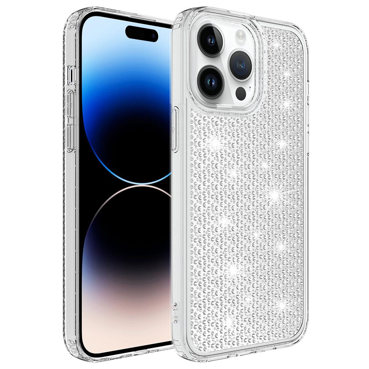 Apple iPhone 14 Pro Max Kılıf Airbagli Parlak Tasarımlı Zore Snow Kapak