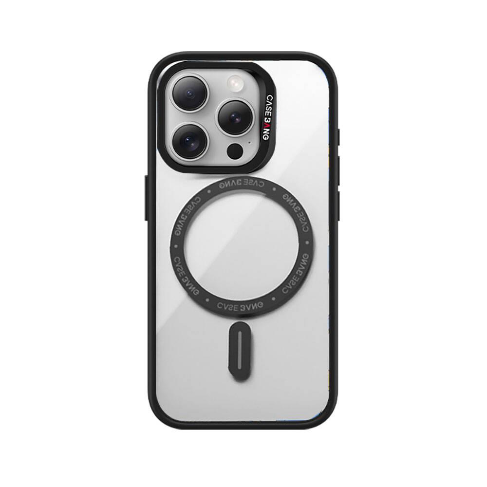 Apple iPhone 15 Pro Kılıf Magsafe Şarj Özellikli Casebang Body Frame Kapak