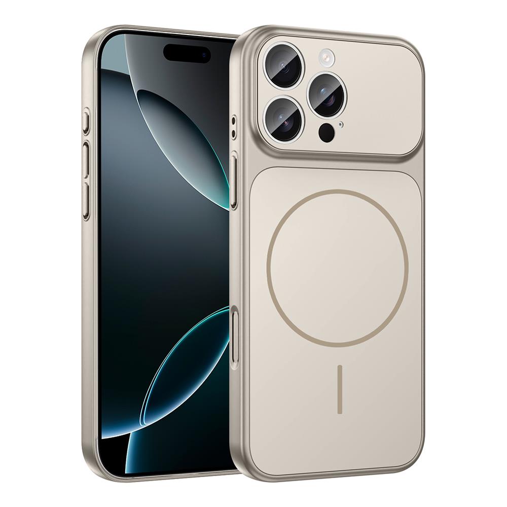Apple iPhone 15 Pro Max Kılıf Zore M-Safe Şarj Özellikli Kamera Korumalı Formen Kapak
