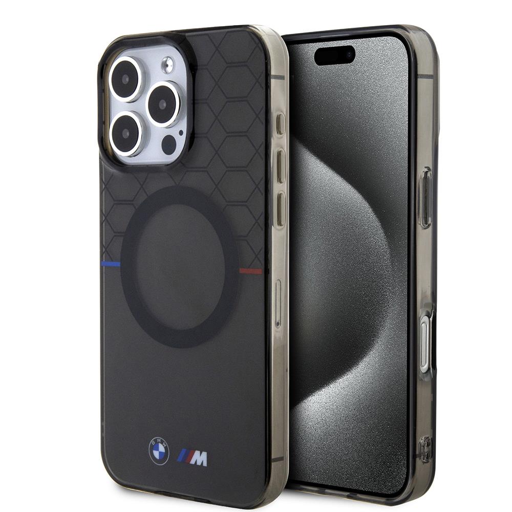 Apple iPhone 16 Pro Max Kılıf BMW Magsafe Şarj Özellikli Transparan M Dizayn Orjinal Lisanslı Kapak