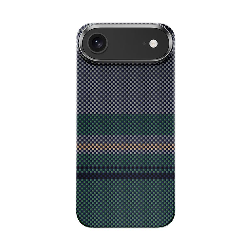 Apple iPhone 17 Air Kılıf M-safe Şarj Özellikli Karbon Fiber Tasarımlı Benks Aurora ArmorAir Kevlar Kapak