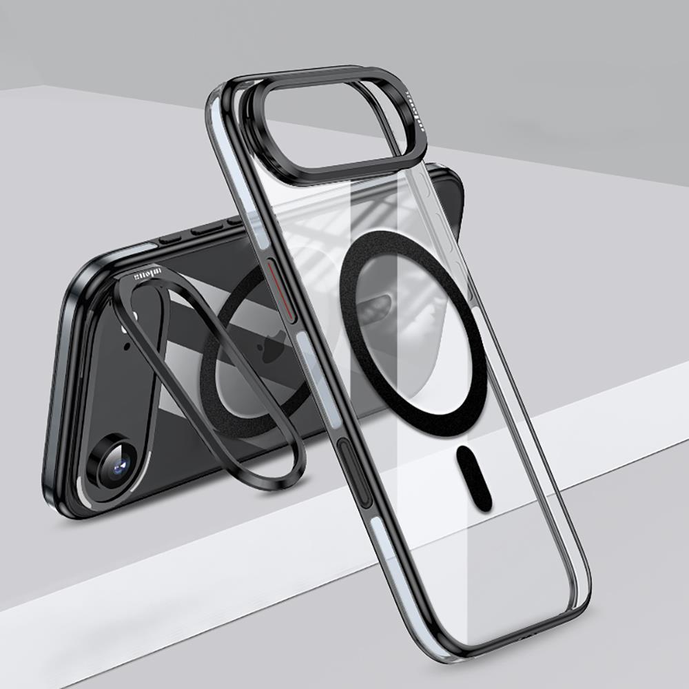 Apple iPhone 17 Air Kılıf M-safe Şarj Özellikli Wlons Standlı Efsane Kapak