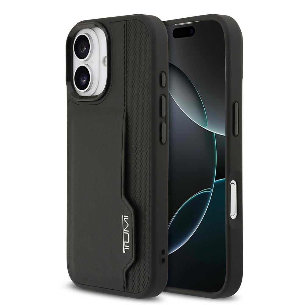 Apple iPhone 17 Kılıf TUMI Orjinal Lisanslı Deri Dikey Kartlıklı Kapak