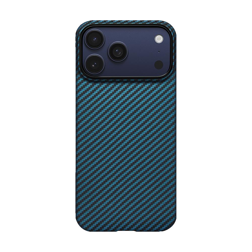 Apple iPhone 17 Pro Kılıf M-Safe Şarj Özellikli Kamera Kontrol Butonlu Aramid Fiber Pitaka Ultra-Slim Kapak