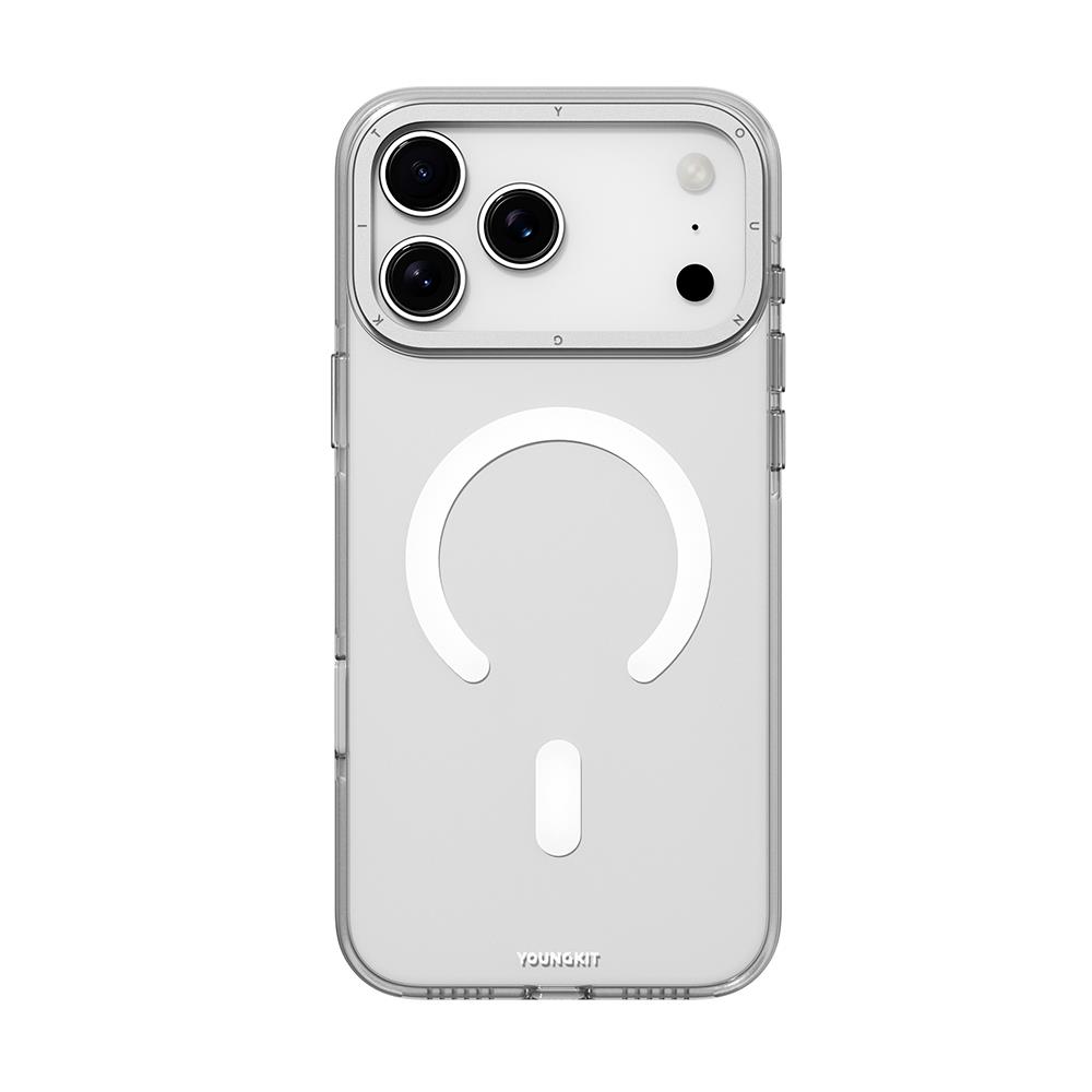 Apple iPhone 17 Pro Kılıf M-safe Şarj Özellikli Şeffaf Youngkit Crystal Shield Serisi Kapak