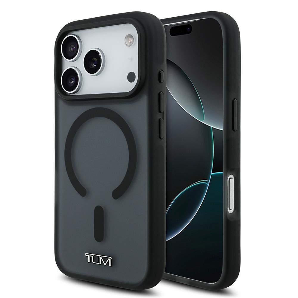 Apple iPhone 17 Pro Kılıf TUMI Orjinal Lisanslı M-safe Şarj Özellikli Buzlu Transparan Kapak