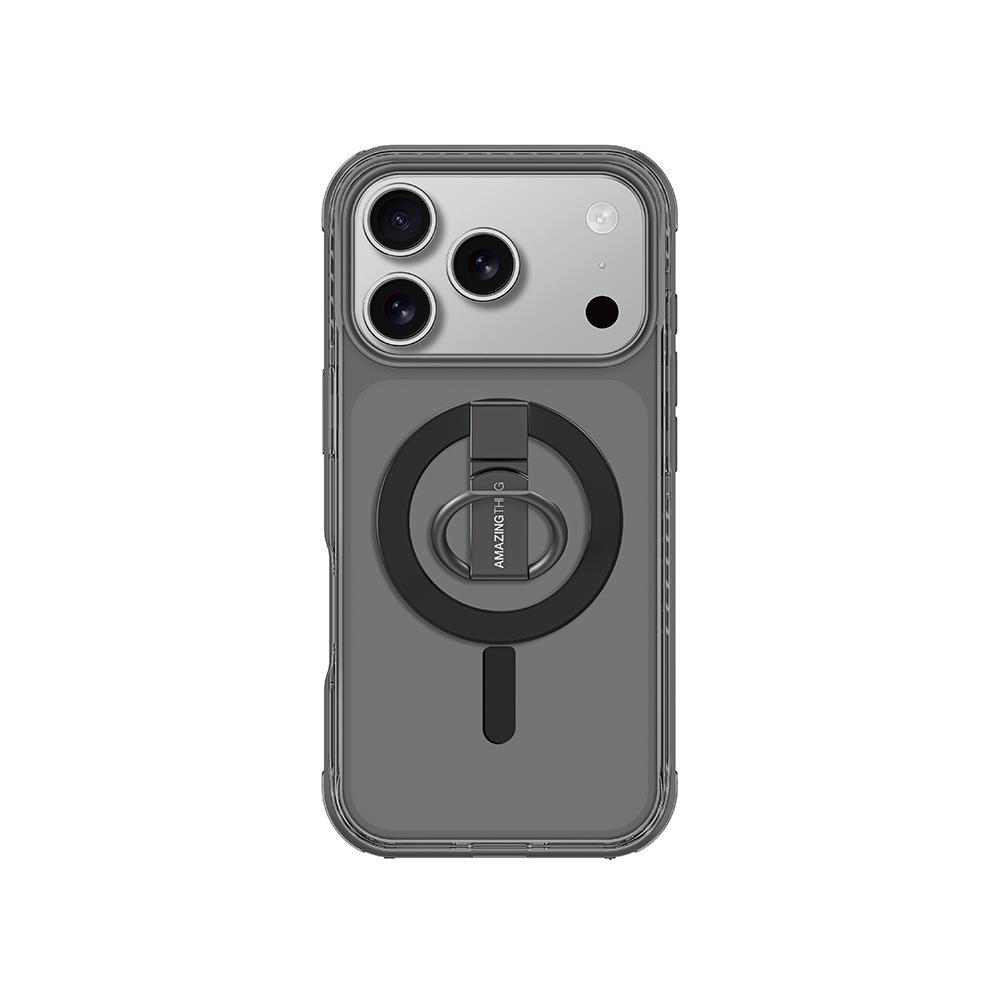 Apple iPhone 17 Pro Max Kılıf M-safe Şarj Özellikli Yüzük Standlı Amazingthing Titan Pro Serisi Kapak