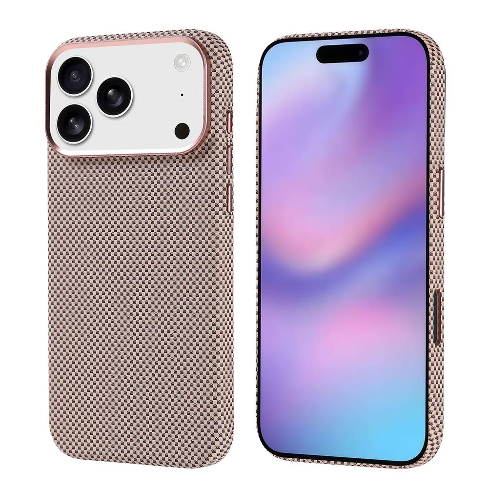 Apple iPhone 17 Pro Max Kılıf M-safe Şarj Özellikli Karbon Fiber Görünümlü Zore Nekst Kapak