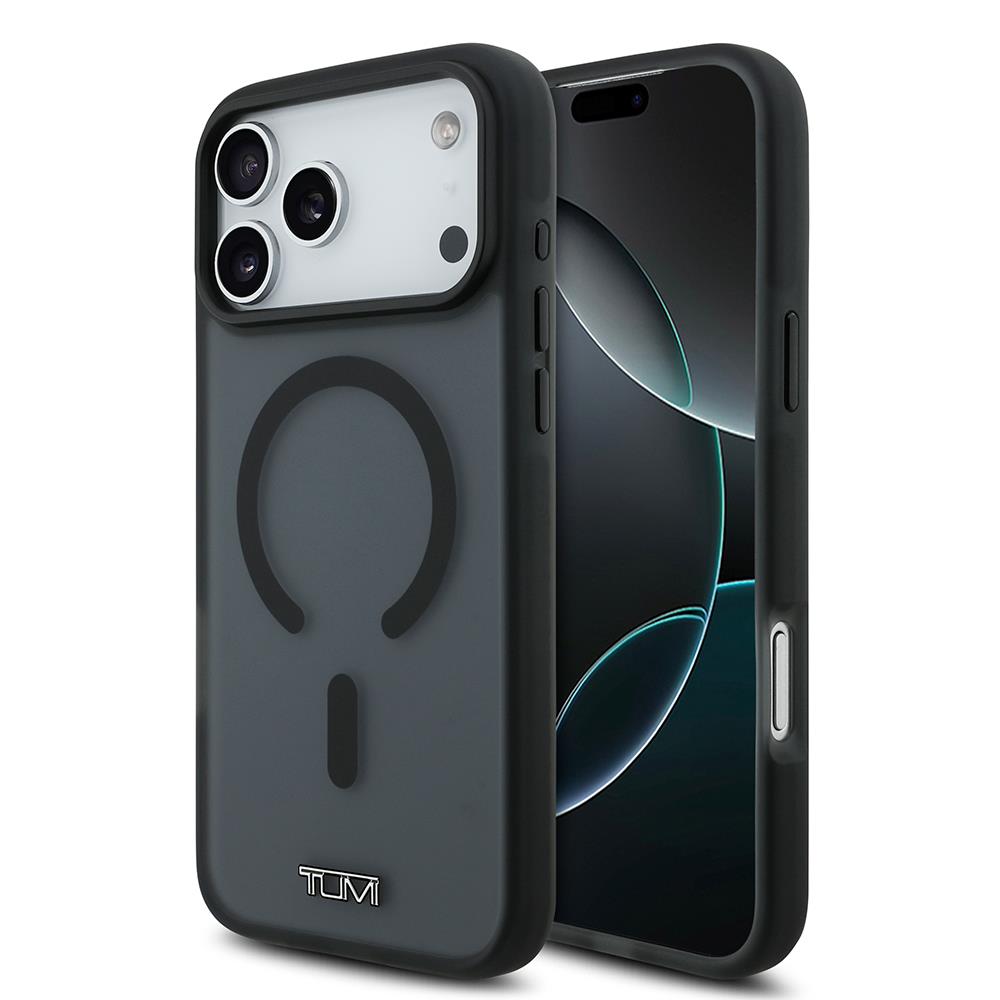 Apple iPhone 17 Pro Max Kılıf TUMI Orjinal Lisanslı M-safe Şarj Özellikli Buzlu Transparan Kapak