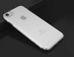 Apple iPhone SE 2022 Kılıf Zore Dört Köşeli Lazer Silikon Kapak