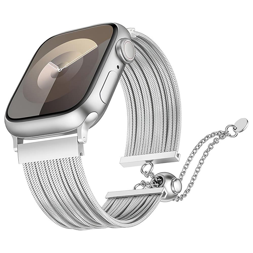 Apple Watch 42mm Zore KRD-137 Metal Hasır Kordon