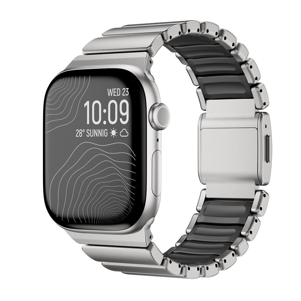 Apple Watch 42mm Zore KRD-149 Titanyum Silikon Kordon