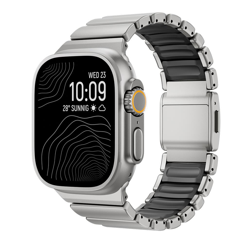 Apple Watch Ultra 49mm Zore KRD-149 Titanyum Silikon Kordon