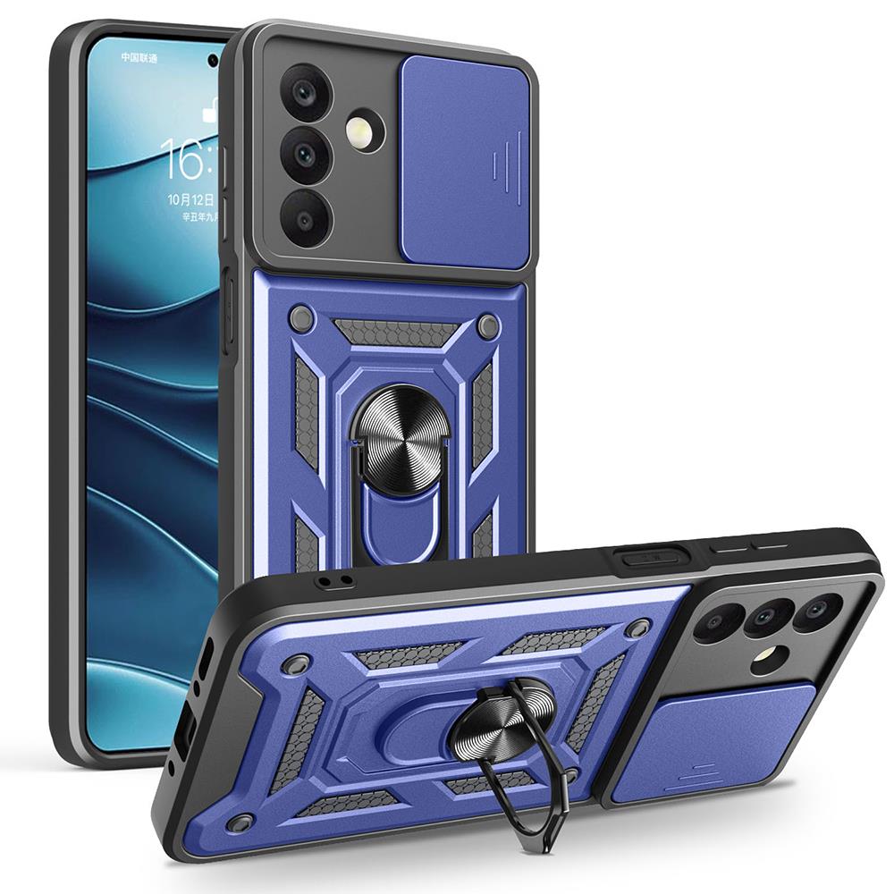 Galaxy A26 Kılıf Magnetik Standlı Kamera Korumalı Zore Sürgülü Vega Kapak