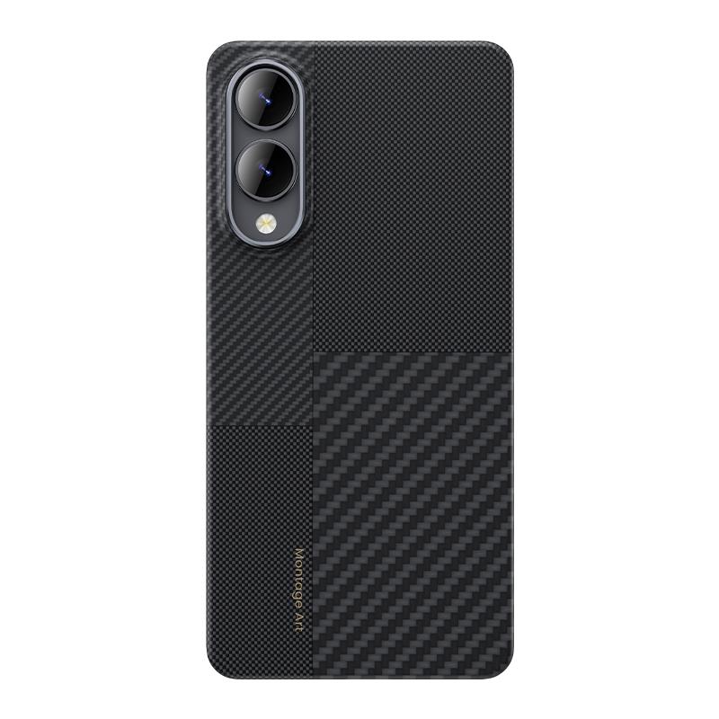 Galaxy S25 Edge Kılıf M-safe Şarj Özellikli Karbon Fiber Benks Montage ArmorAir Kevlar Kapak