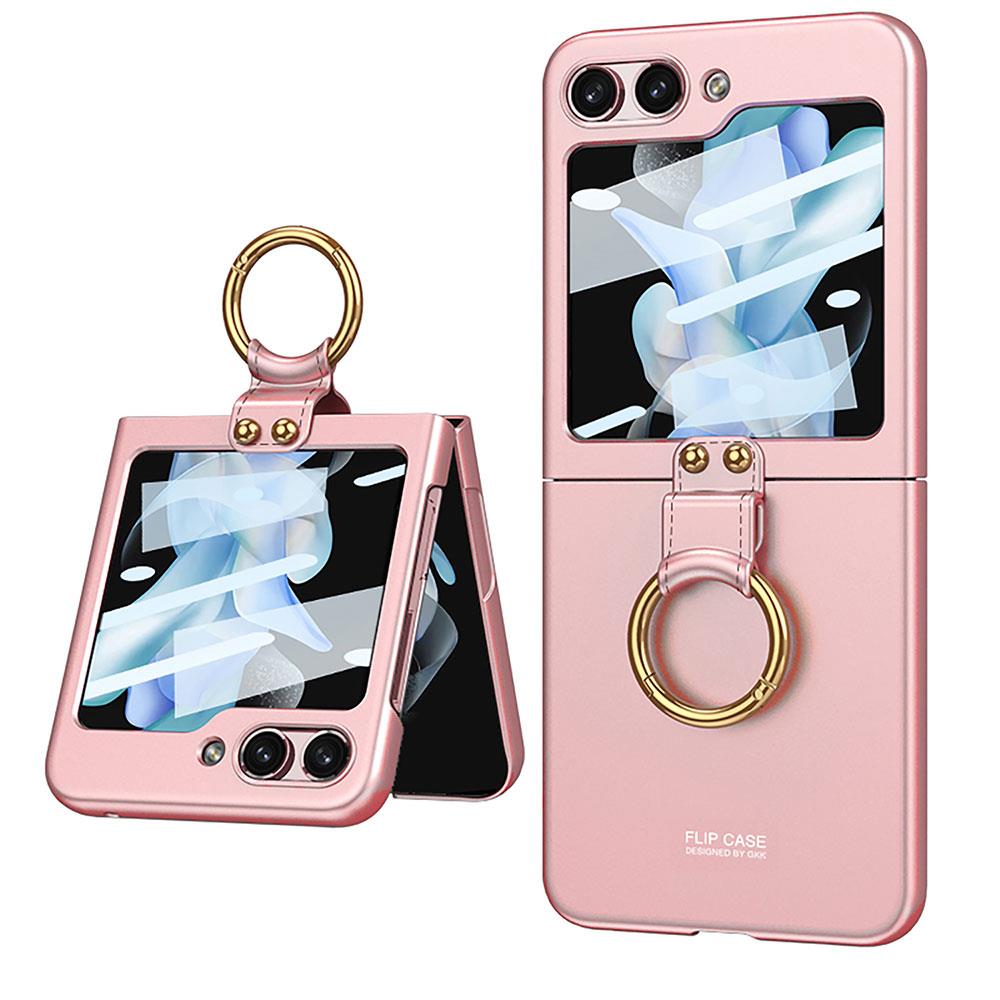Galaxy Z Flip 5 Kılıf Zore Kıpta Yüzüklü Flip Sert Kapak