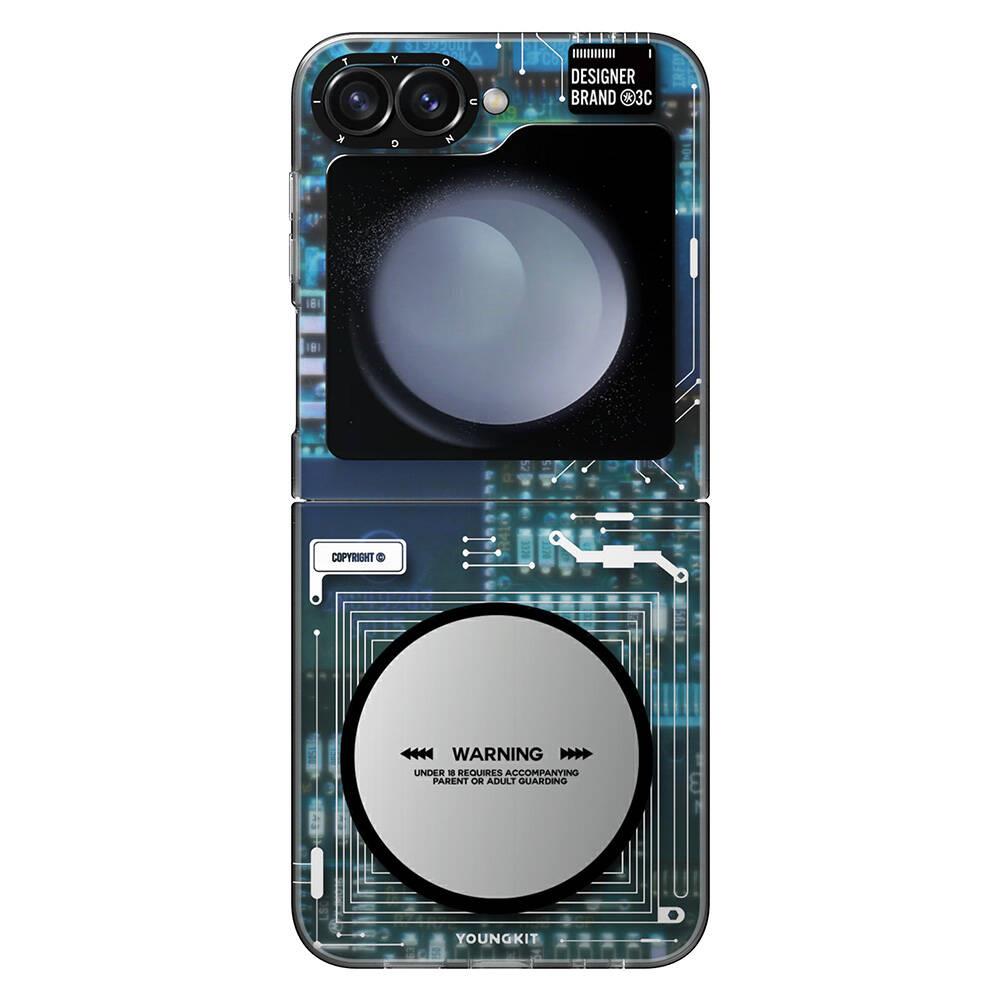 Galaxy Z Flip 6 Kılıf Magsafe Şarj Özellikli YoungKit Technology Serisi Kapak
