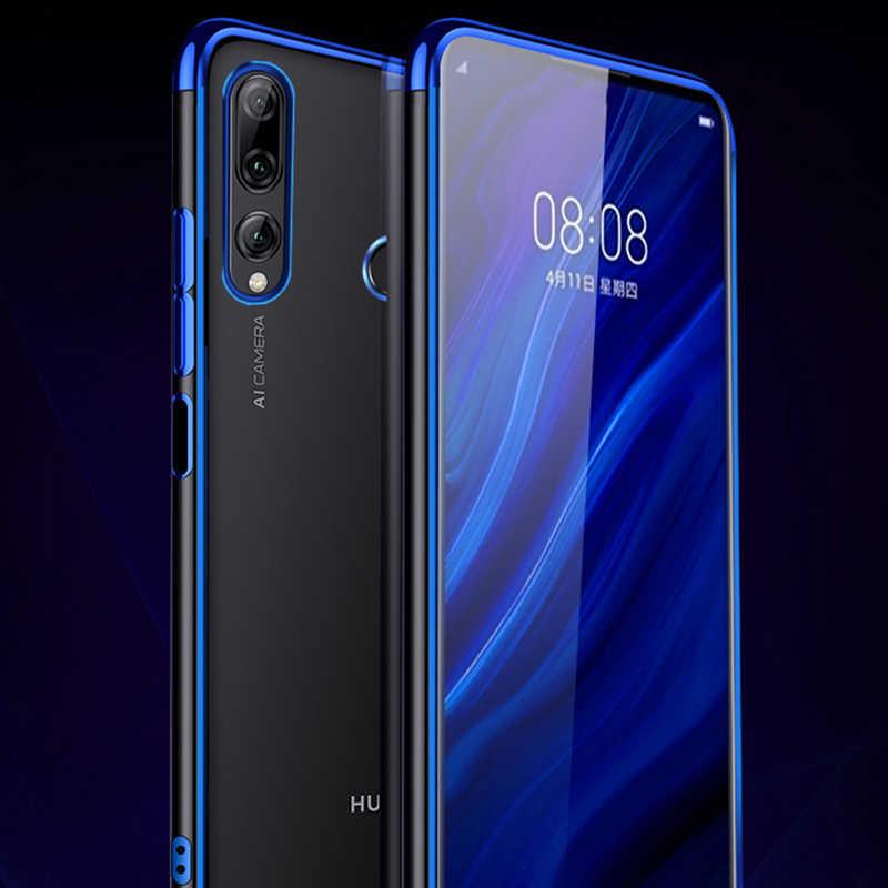 Huawei Y9 Prime 2019 Kılıf Zore Dört Köşeli Lazer Silikon Kapak