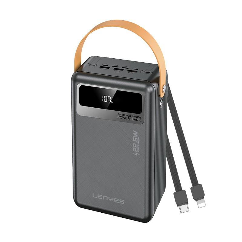 Lenyes PX892D LED Göstergeli Taşınabilir Askılı Fenerli Powerbank 22.5W 80.000mAh