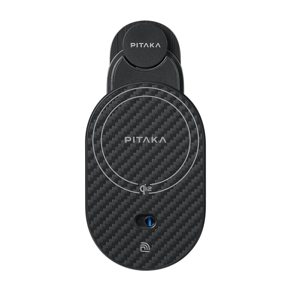 Pitaka MagEZ Pro 2 Magsafe Şarj Özellikli Qi2 Aramid Fiber Araç Telefon Tutucu