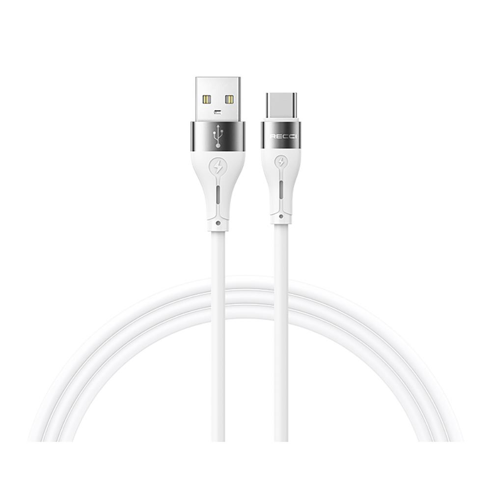 Recci RS11C Swift Serisi USB-A to Type-C 3A Hızlı Şarj Özellikli Data ve Şarj Kablosu 1M