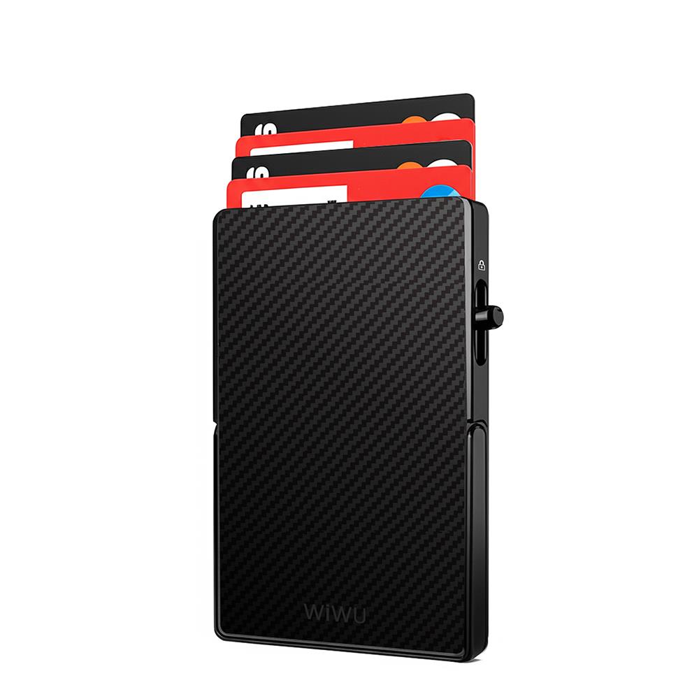 Wiwu MW-007 Warriors Pop-Up Buton Tasarımlı Magnetik Aramid Fiber Metal Standlı Kartlık