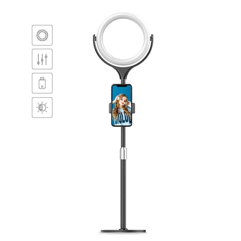 Zore F-537 Işıklı Telefon Tutucu Ring Light