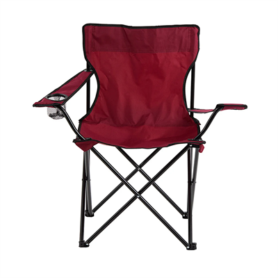 Basic Kamp Sandalyesi Bordo – Katlanabilir Kamp Sandalyesi