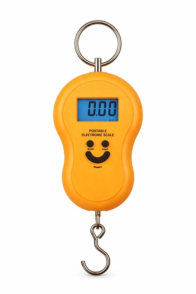 Basarideri Dijital El Tipi Bagaj Tartısı 50 KG Hassas LCD Ekranlı Valiz Tartısı (Renk Seçenekli) Turuncu