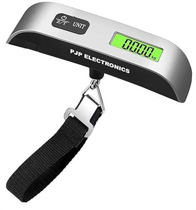 Basarideri Electronic, Sıcaklık Ölçümlü Dijital Seyahat Valiz Tartısı 50 Kg Kapasite