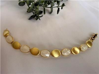 özel seri beyaz Sedefli gold bileklik