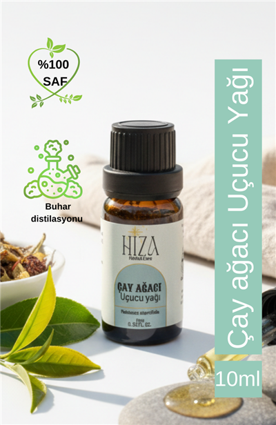 %100 DOĞAL ÇAY AĞACI UÇUCU YAĞI 10 ML