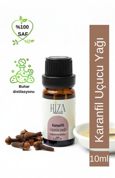 %100 DOĞAL KARANFİL UÇUCU YAĞI 10 ML