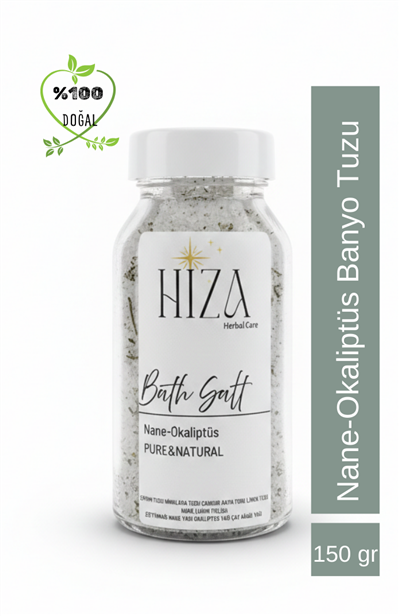 DOĞAL YAĞ İÇERİKLİ NANE OKALİPTÜS BANYO TUZU 150 GR 150 GR