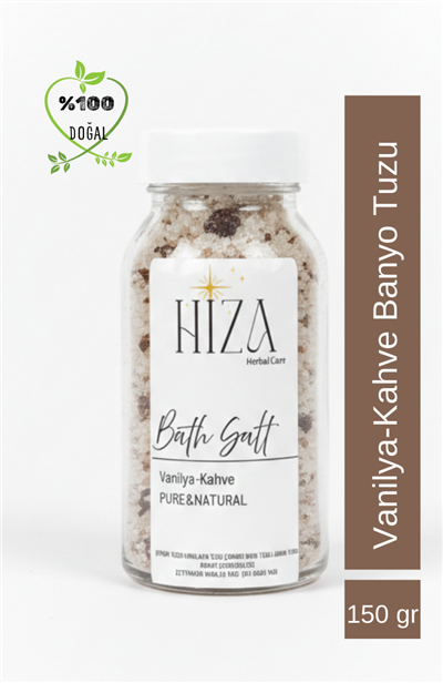 DOĞAL YAĞ İÇERİKLİ VANİLYA KAHVE BANYO TUZU 150 GR 150 GR