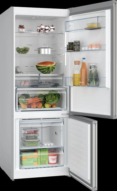 Serie 4 Alttan Donduruculu Buzdolabı 186 x 70 cm Kolay temizlenebilir Inox, Total No Frost KGN55CIE0N