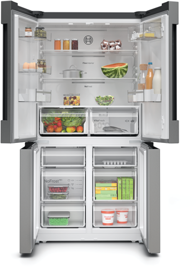 Serie 4 Gardırop Tipi Buzdolabı 183 x 90.5 cm Kolay temizlenebilir Inox, Total No Frost