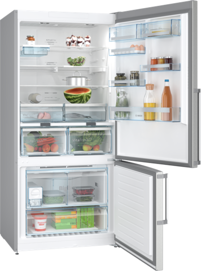 Serie 6 Alttan Donduruculu Buzdolabı 186 x 86 cm Kolay temizlenebilir Inox, Total No Frost KGN86AID2N