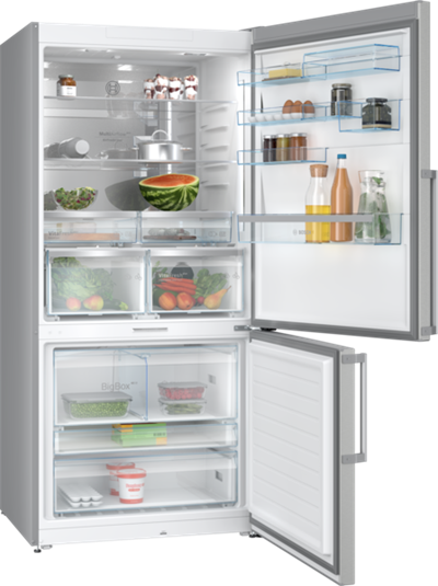 Serie 8 Alttan Donduruculu Buzdolabı 186 x 86 cm Kolay temizlenebilir Inox, Total No Frost   KGP86FIC0N